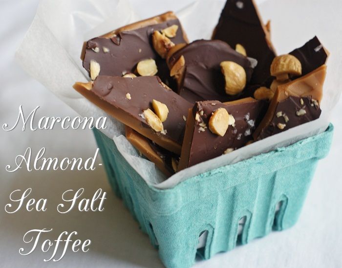 Marcona AlmondSea Salt Toffee Bake at 350°